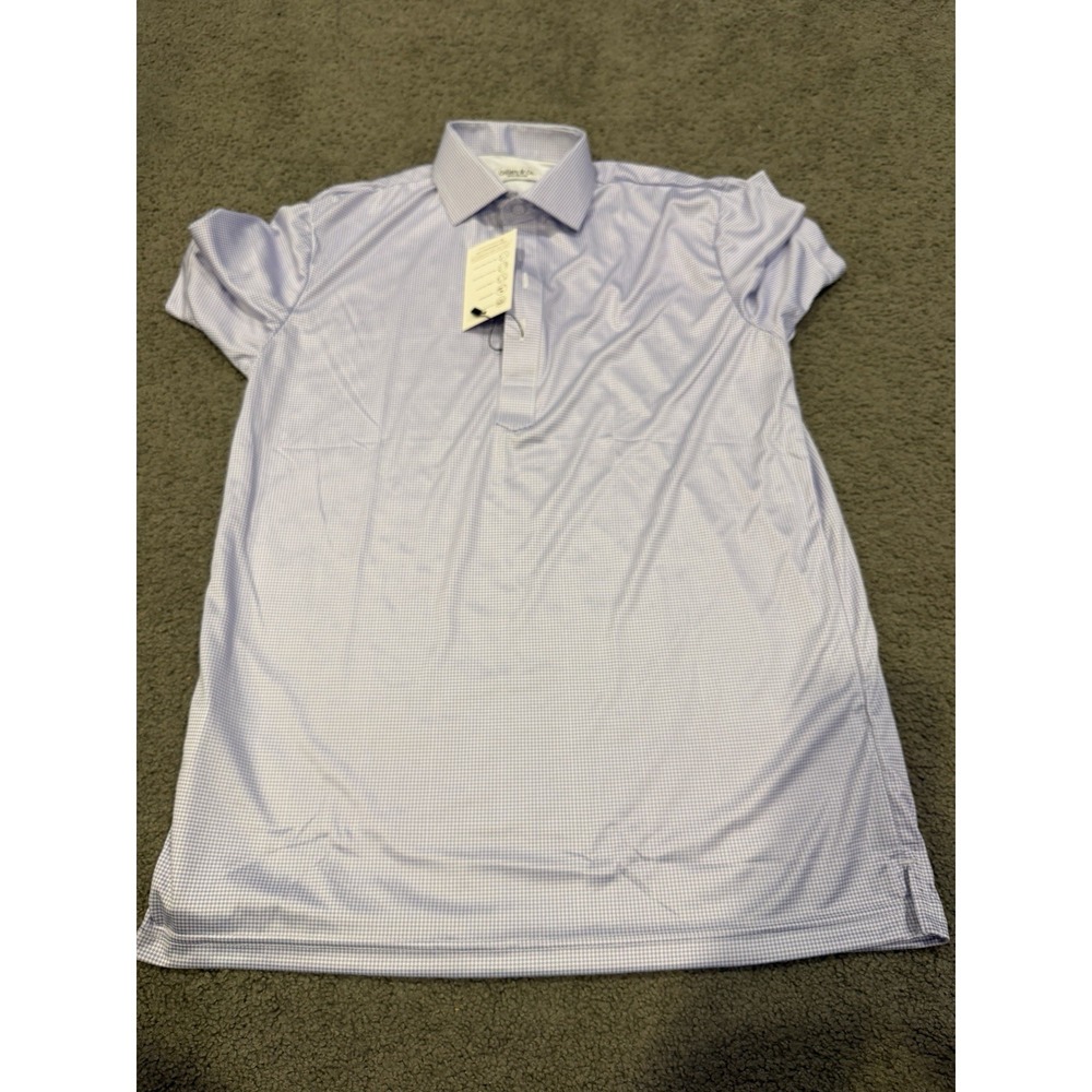 Collars And Co Men's Purple Short Sleeve Polo Relaxed Men's‎ Size Small